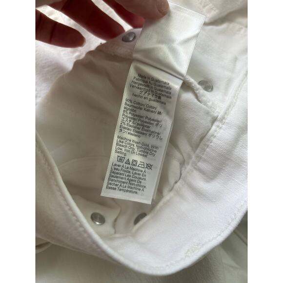 NWT J.Crew Vintage Straight Buttonfly Jean In White Size 33 - Picture 7 of 8